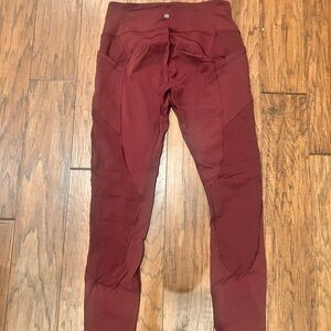 lululemon athletica Burgundy Leggings